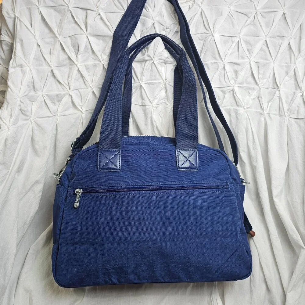 Kipling Blue Bag Monkey Lightweight Nylon New with tags MSRP $114 - Picture 2 of 9